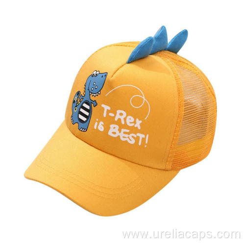 Cartoon mesh kids hat